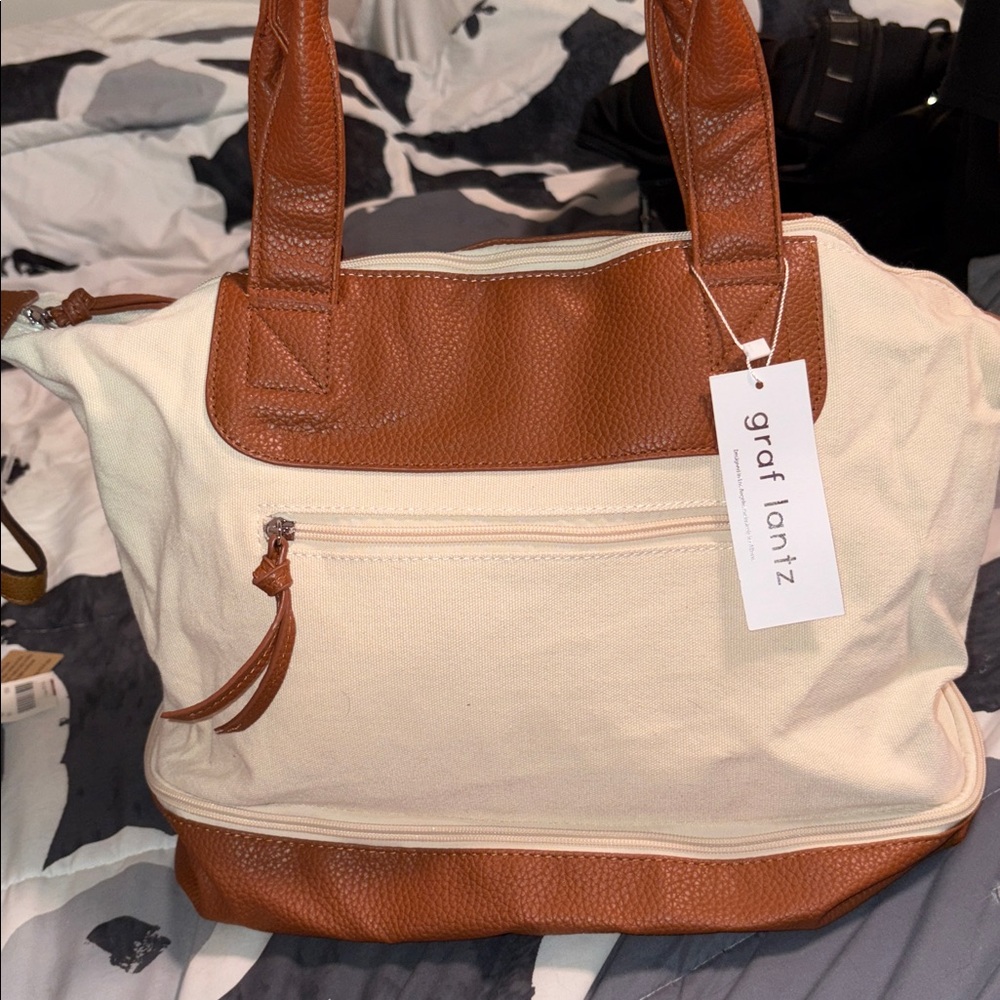 Graf Lantz Brown and Cream Travel Bag
